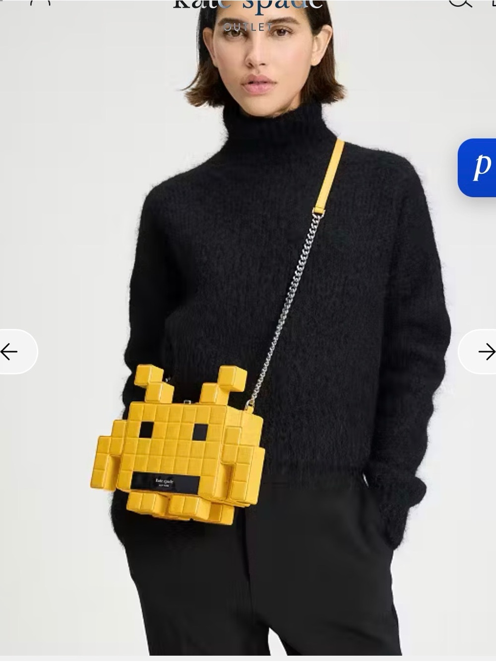 Space Invaders X Kate Spade New York Patent 3d Alien Crossbody - Picture 2 of 12